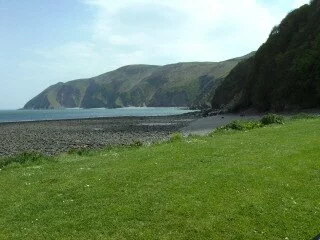 Lynmouth beach, Devon. Copyright image.