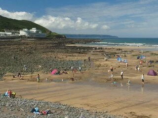 Westward Ho! beach, Devon. Copyright image.